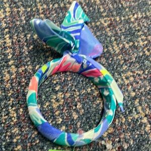 NWT Lilly Pulitzer Celestial Seas Bennet Blue Wrapped Bangle Bracelet